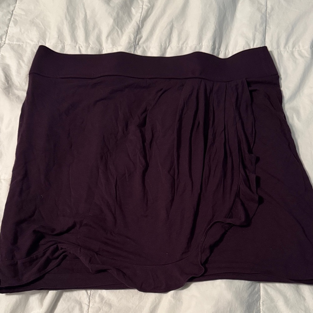 LOFT Deep Purple Mini Skirt